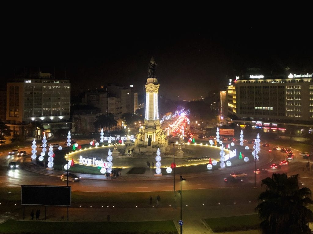 Luzes de Natal em Lisboa, Portugal