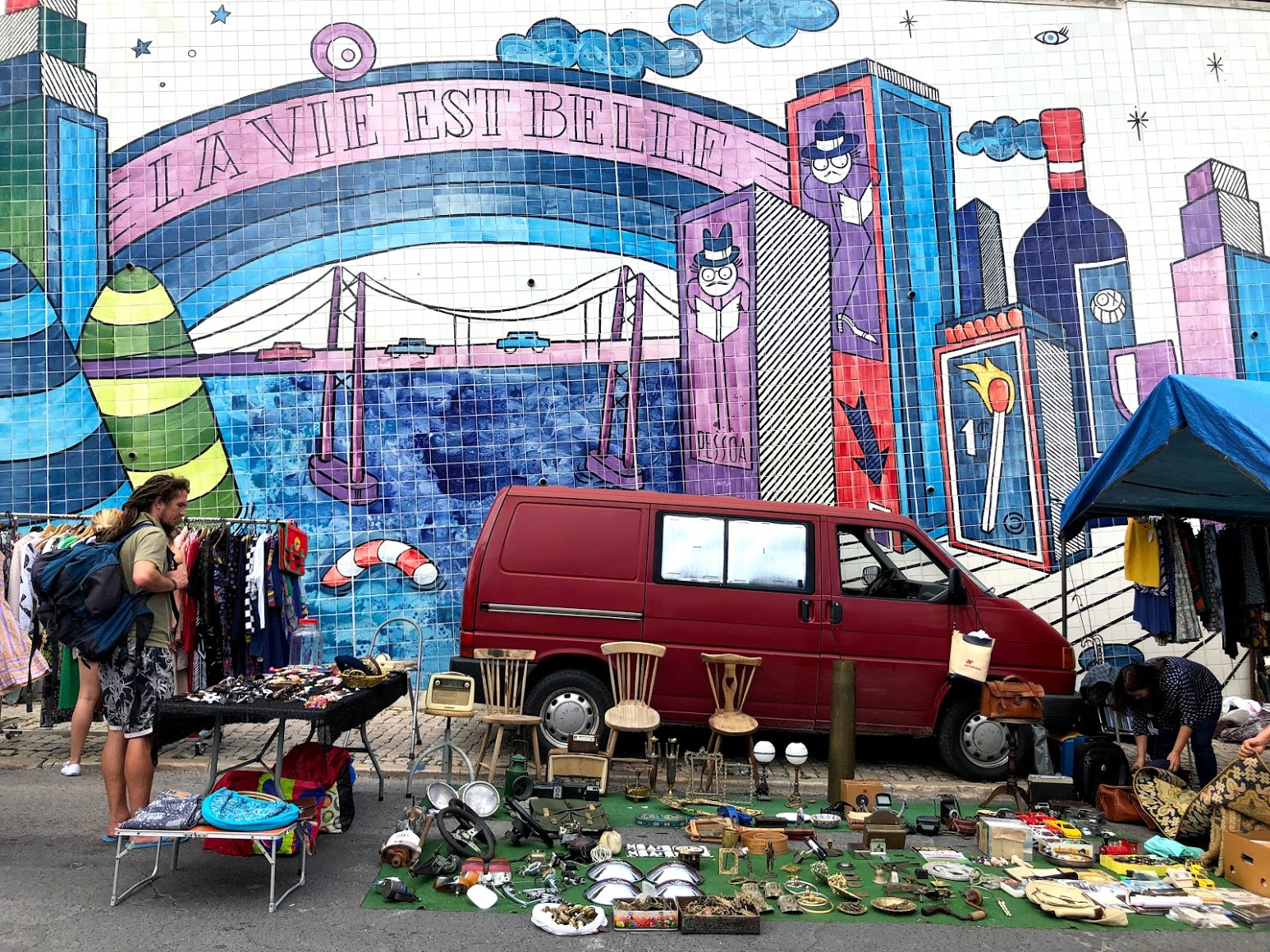 Feira da Ladra, Lisboa, Portugal
